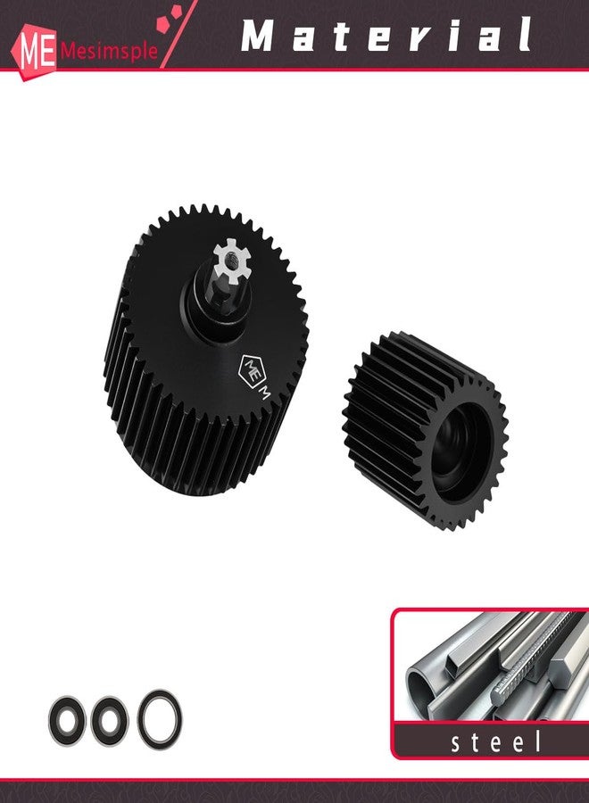 Mesimsple مجموعة تروس ومحامل تفاضلية فولاذية Mesimsple 45#، 47/29T، 0.8M، لسيارات Arrma 1/10 Gorgon 2WD وFury 2WD وVorteks 2WD، قطع غيار الترقية - Image 5